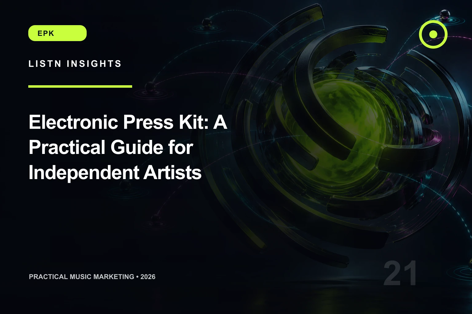 LISTN editorial cover for Electronic Press Kit: A Practical Guide for Independent Artists