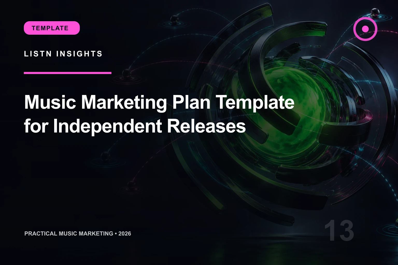 LISTN editorial cover for Music Marketing Plan Template for Independent Releases