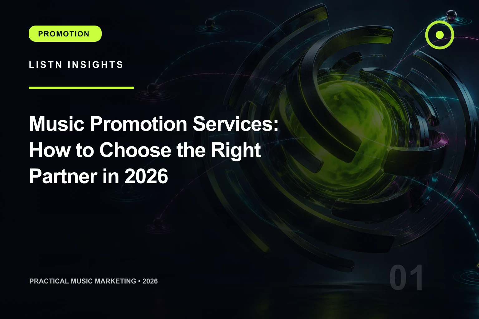 LISTN editorial cover for Music Promotion Services: How to Choose the Right Partner in 2026