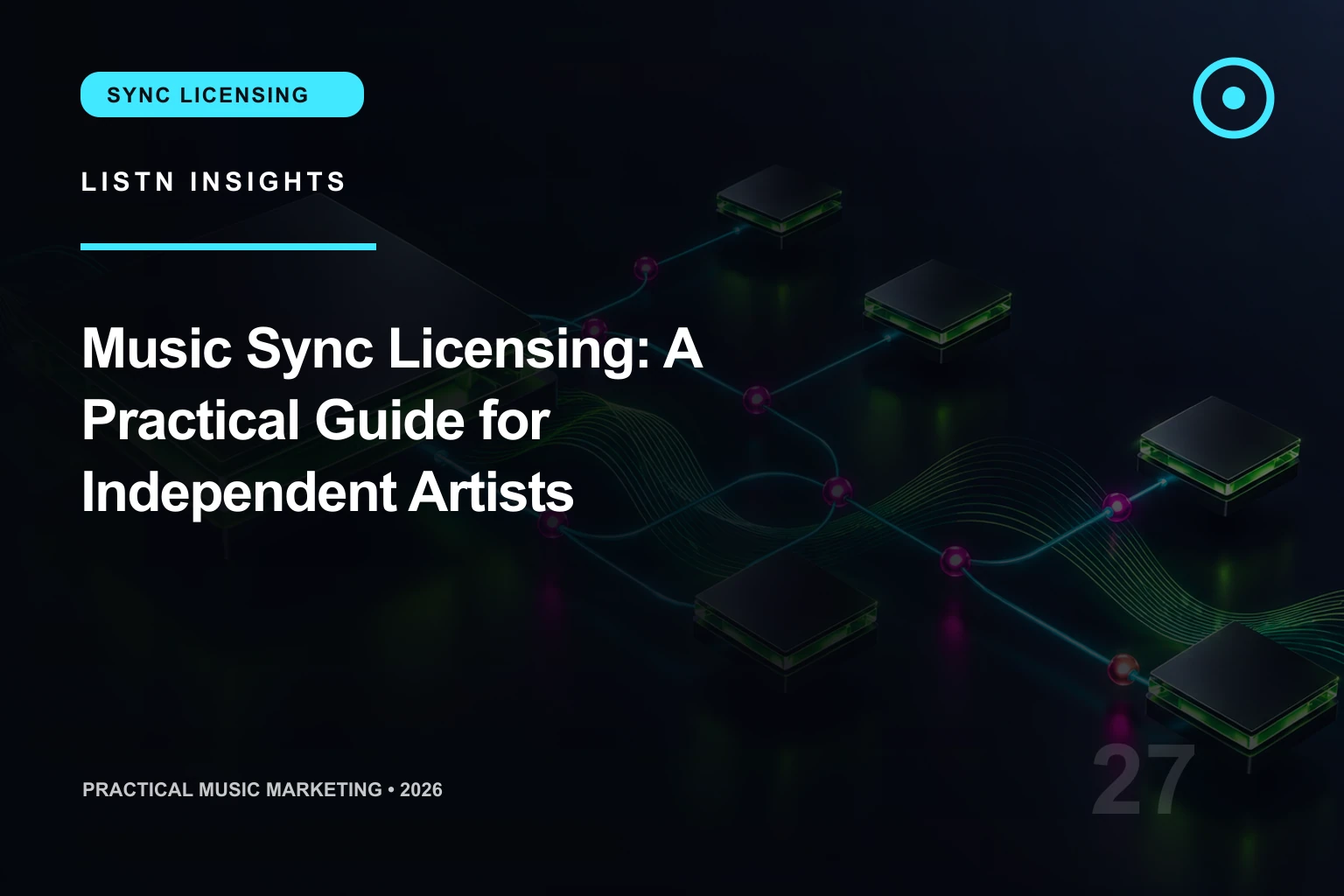 LISTN editorial cover for Music Sync Licensing: A Practical Guide for Independent Artists