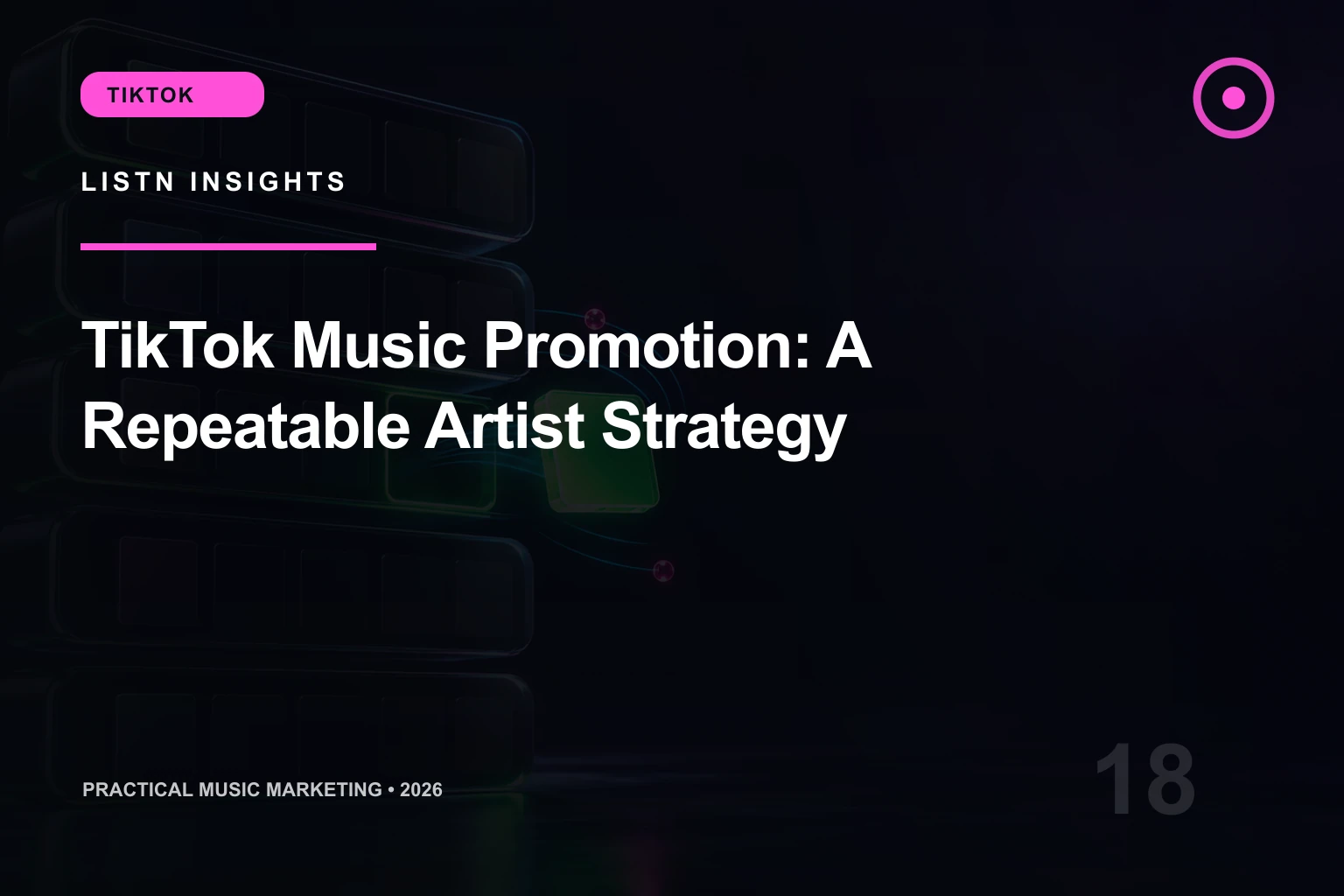 LISTN editorial cover for TikTok Music Promotion: A Repeatable Artist Strategy