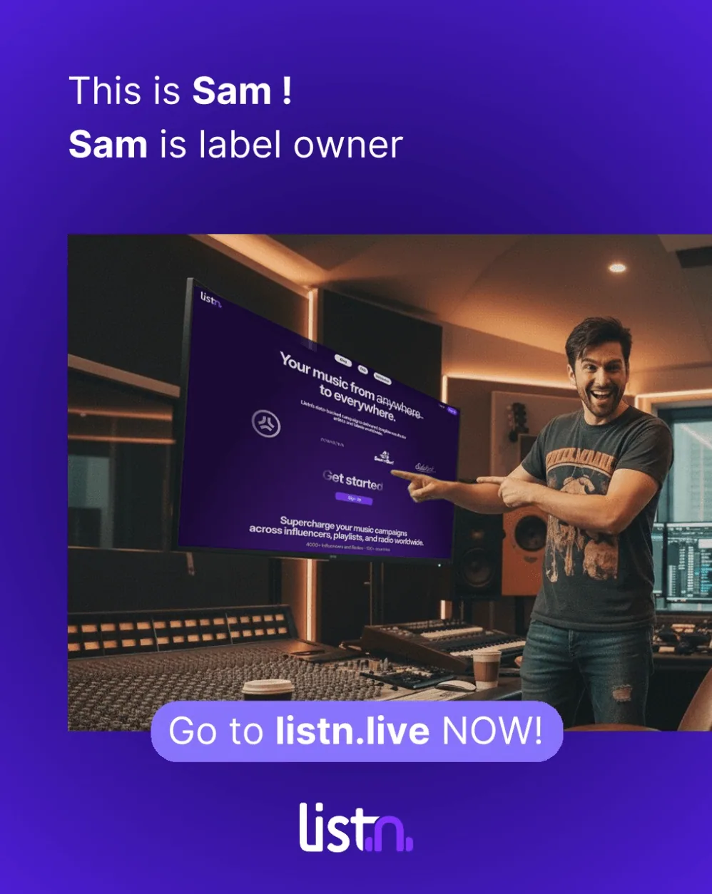 Meet Sam. Sam runs a label — illustration 4