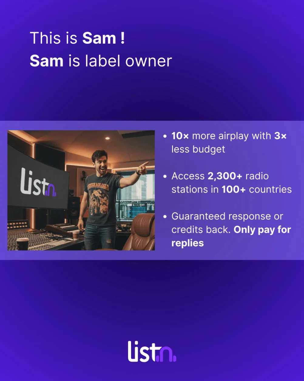 Meet Sam. Sam runs a label — illustration 3