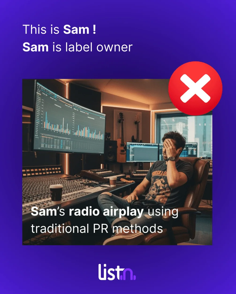 Meet Sam. Sam runs a label — illustration 1